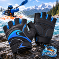 Blue & Black Fingerless Paddling Gloves