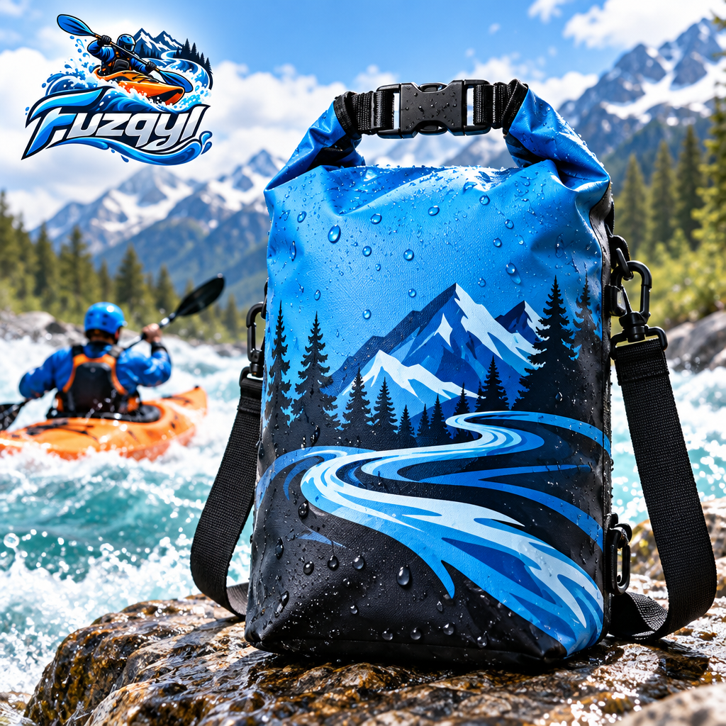 Blue Roll-Top Kayak Dry Bag