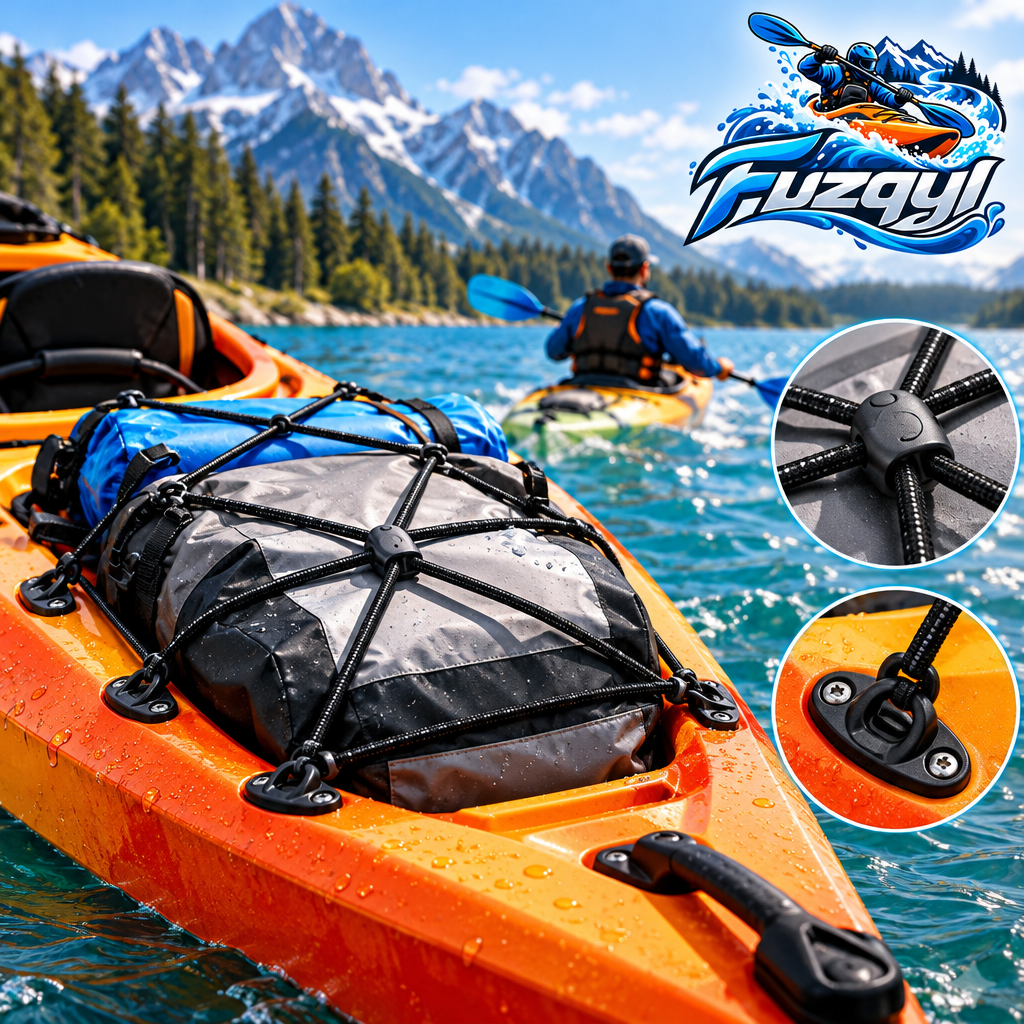 Elastic Kayak Deck Cargo Net